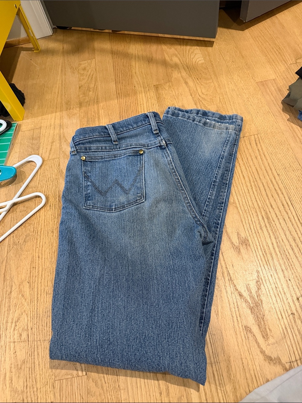 Wrangler Men's Bootcut Jeans - Blue Denim